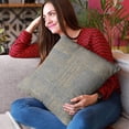 thumbnail image 2 of Plutus 18" x 18" Lux Abstract Luxury Throw Pillow in Blue, 2 of 9