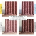 thumbnail image 2 of Exclusive Fabrics  Jacquard Faux Silk Curtains - 1 Panel Room Darkening Curtain 50 X 108 - Tiger Stripe Red, 2 of 5