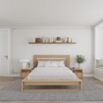 thumbnail image 3 of Morgan 4 Piece Bedroom Set with Headboard, Slatted Bedframe, 2 Nightstands, 3 of 5