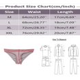 thumbnail image 4 of Felwors Mens Sports Bag Sweat Absorbent Breathable Sexy Contrast Line Sports Briefs, 4 of 7
