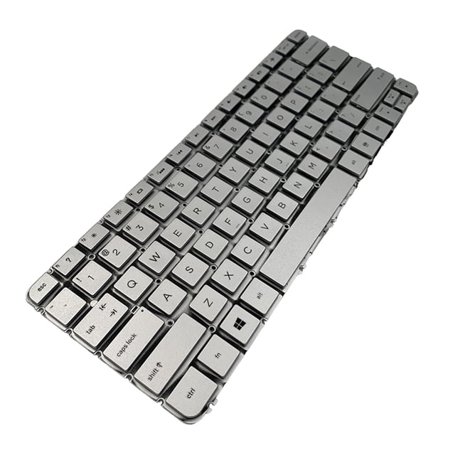 Methold Teclados mecánicos plateados para portátiles sin retroiluminación, repuesto de teclado para Spectre 13-4000 X360 Juegos de teclado y mouse para computadora