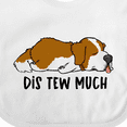thumbnail image 4 of Inktastic Napping Dis Tew Much St. Bernard Boys or Girls Baby Bib, 4 of 4
