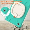 thumbnail image 3 of XYX Case for Samsung Galaxy Tab A7 10.4 inch SM-T500/SM-T505, 360 Degree Rotating Hand Grip Shockproof Cover with Shoulder Strap, Mint Green, 3 of 7