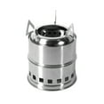 thumbnail image 2 of BIQIANWO Portable Outdoor Camping Stove: Mini, Stainless Steel, Wood Burning - Perfect for Your Next Adventure!, 2 of 9