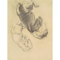 thumbnail image 2 of John Singer Sargent 15x18 Gold Ornate Wood Frame and Double Matted Museum Art Print Titled - Studies for ‘The Fall of Gog and Magog’ II (1903-1916), 2 of 4
