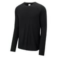 thumbnail image 1 of Gravity Threads Long Sleeve Tri-Blend Wicking Raglan Tee - Black - M, 1 of 1