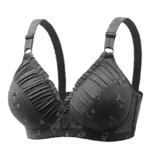 Women Solid Color Wireless Sports Seamless Push Up Adjustable Yoga Sleep Large Bra For Everyday Comfort And Support