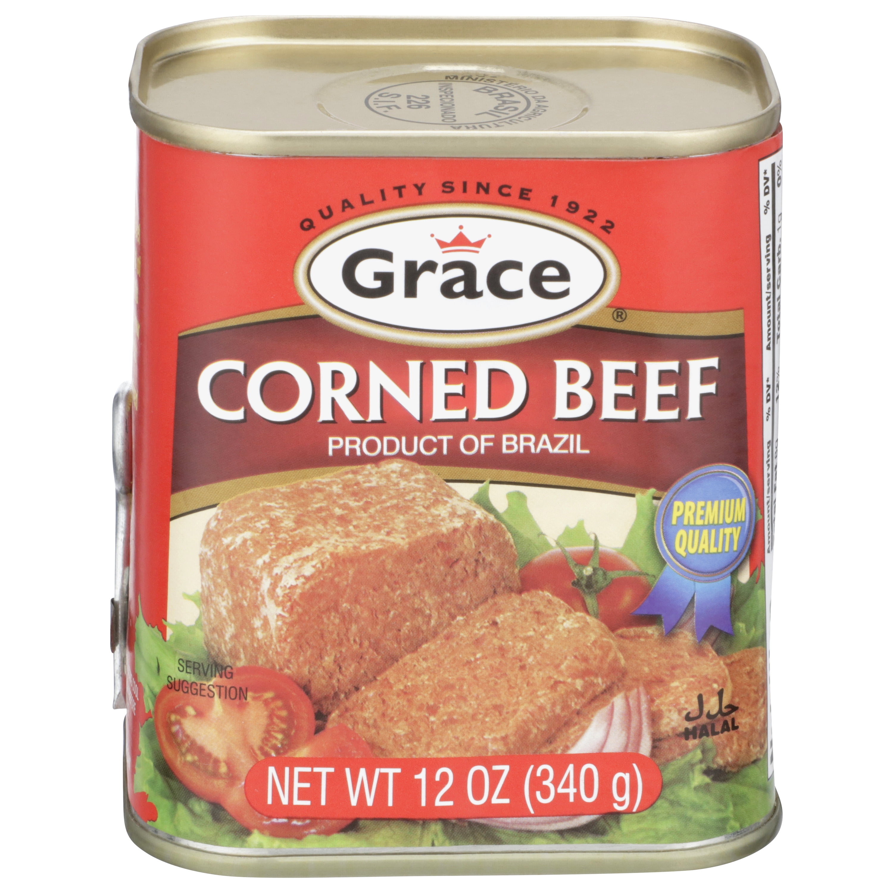 (2 pack) Grace Corned Beef, 12 oz Can, High-Quality Premium Meat