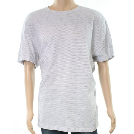 Club Room NEW White Black Mens Size 2XL Striped Crewneck Tee T-Shirt