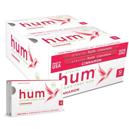 Stevita Hum Gum - Cinnamon - 12 Packs
