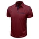 thumbnail image 1 of pstuiky camisetas para hombre, Camiseta de manga corta para hombre, estilo informal, lisa, con cuello vuelto, botones y blusa camisas casuales para hombre s, 1 of 5