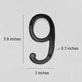 thumbnail image 2 of NACH Roman Cast Iron House Number, Decorative Mailbox Numbers for Outside, Black, Maximum Rust Protection, 5.7 inch, Number 9, JS-CN6-9, 2 of 5