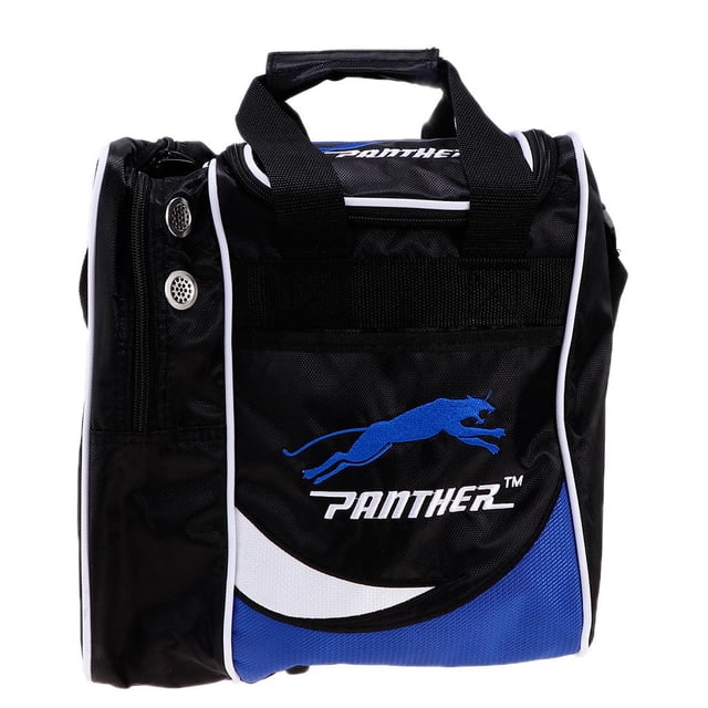 Bolso de mano portátil con forma de bola de /bolso cruzado con compartimento 28x23,5x31cm Negro + azul kusrkot Portador de bolas de boliche