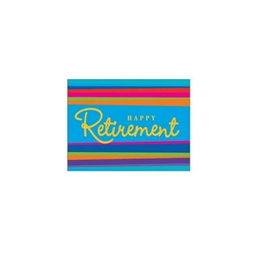 Retirement Stripes Invites (8