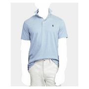 Polo Ralph Lauren Mens Blue/ White Stripe Short Sleeve Pony Logo Top Shirt, XXL
