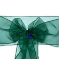 thumbnail image 4 of mds Pack of 200 Organza Chair Sash Bow Sashes for Wedding Decoration -Hunter Green, 4 of 7