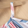 thumbnail image 5 of RUTAYY Toddler Girls Summer Dresses Casual Sleeveless Striped Print With Elastic Waist for Outdoor Party Casual Chic Dress, Light Blue, 1-2 Years, 5 of 8