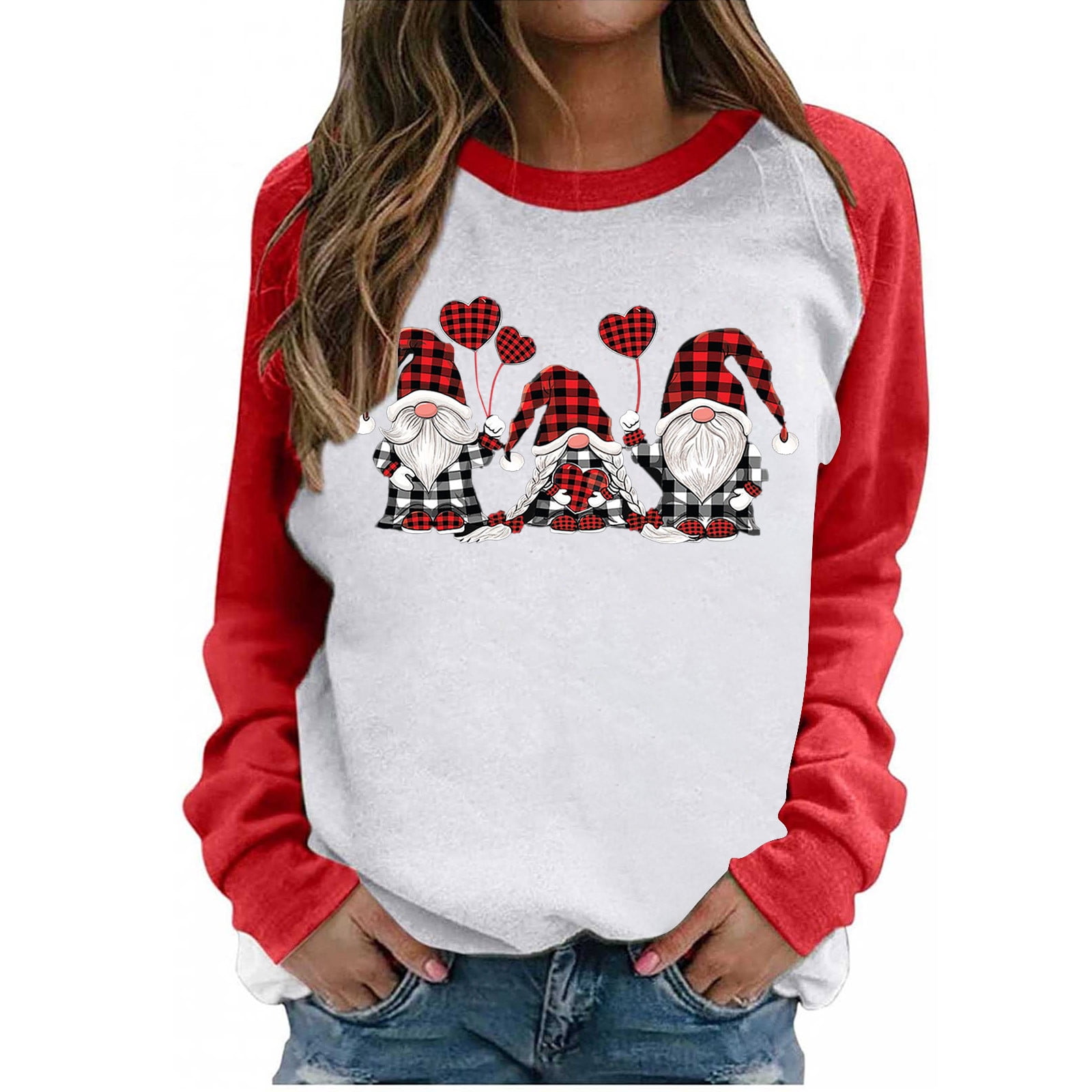 Walmart womens christmas t shirts Clearance