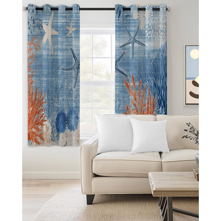 Lark Manor™ Krystina 100% Blackout Curtains 84 Inches Long 2 Panels Blue Grey Darkening Thermal Insulated Soundproof Grommet Top Window Treatments Drapes, 50X84 Set Of 2
