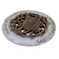 thumbnail image 3 of Roman Exclusive Terrace Garden Stone with a Bird in Nest and Verse, 12.2-Inch, 2-Tone Dolomite/Resin, 3 of 3