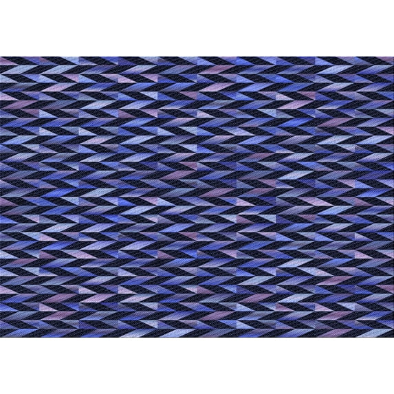 Ahgly Company Indoor Rectangle Patterned Night Blue Area Rugs, 2' x 3'