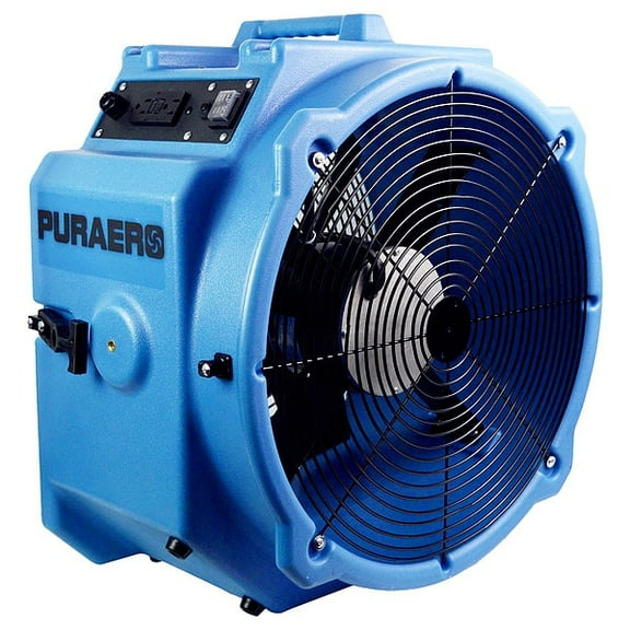 Puraero Portable Blower,4000 cfm,2 Speeds,115 V PA-250-AF