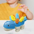 thumbnail image 3 of Montessori Motor Fino Dino Juguete Bebés Juguetes Sensoriales Rompecabezas Juguetes Juegos Color y Número Desarrollo Clasificación Souptoys para Niño Azul Hugo Juguetes de dinosaurios, 3 of 10