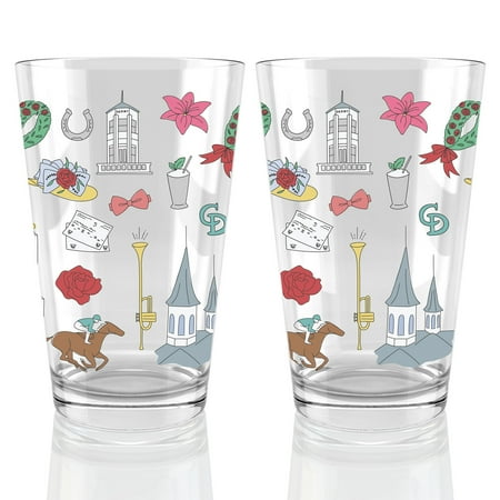 151st Kentucky Derby Scatter Print 16oz. Pint Glass Two Pack