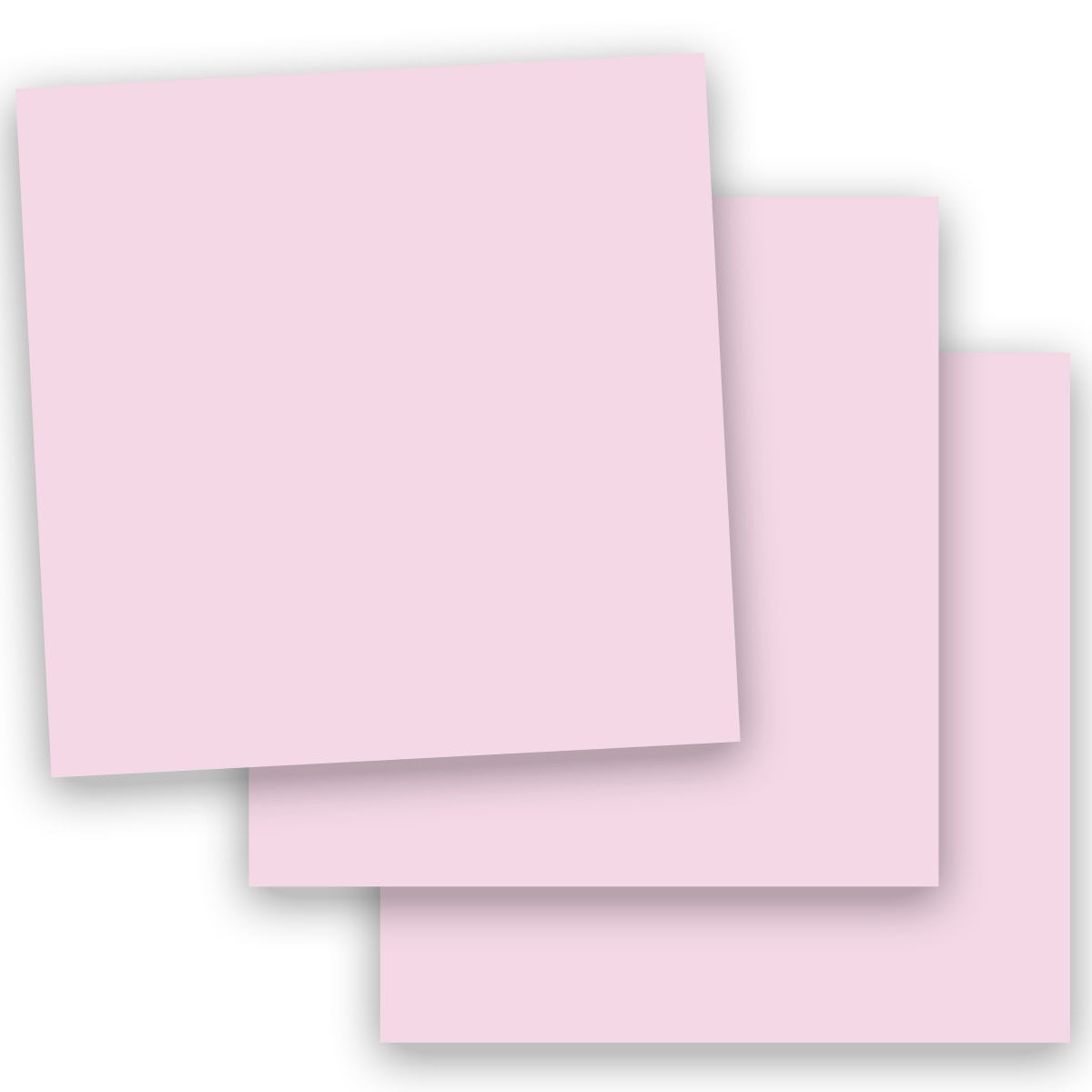 Basics PINK 12X12 (Square) Paper 80C Cardstock 50 PK Quality 12x