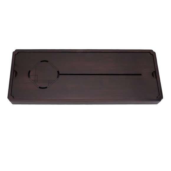 Simple, decorative and sturdy Chinese bamboo tea tray for water storage and drainage, large size