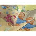 thumbnail image 4 of Ambesonne Underwater Quilted Bedspread Set 3 Pcs, Cartoon Funny, Queen Size, Multicolor, 4 of 5