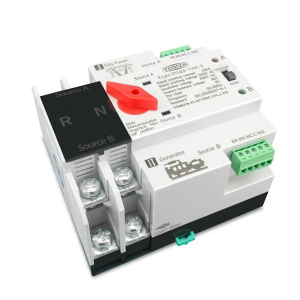 Buy Din Rail 2P ATS Dual Power Automatic Transfer Switch Electrical