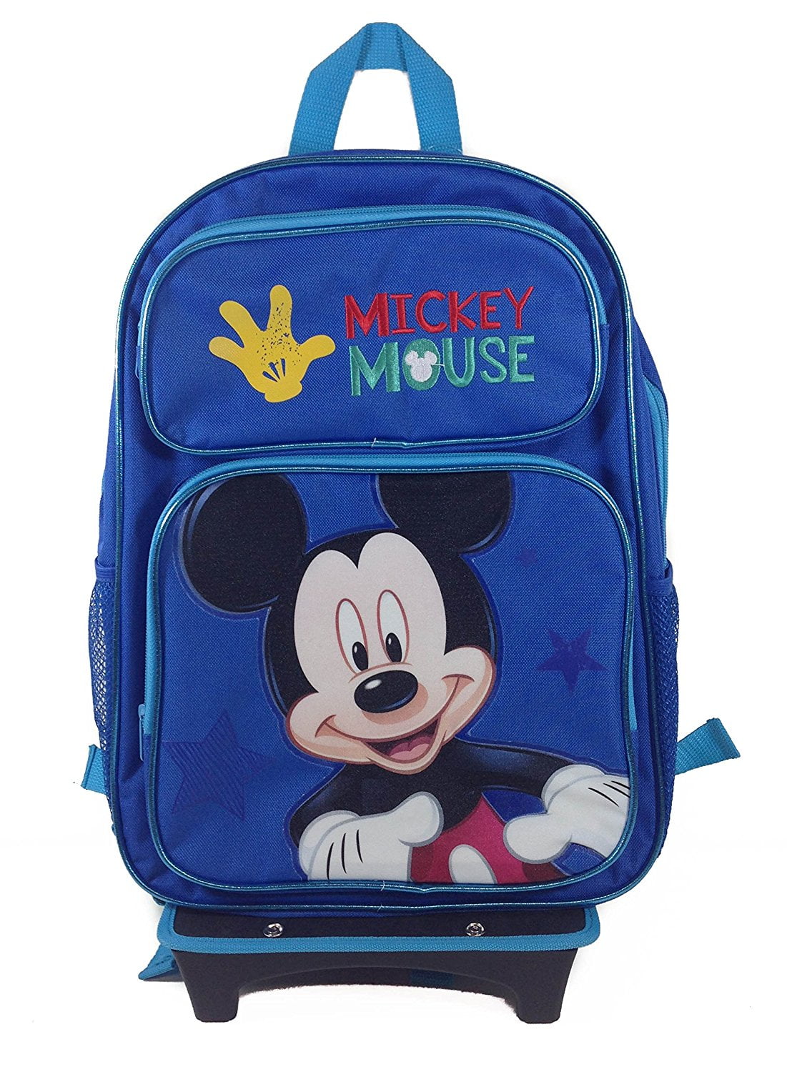 Mickey Mouse Backpack 12"  Rolling Backpack Roller  lunch Bag 2pcs Set 