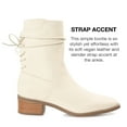thumbnail image 5 of Journee Collection Womens Vannder Tru Comfort Foam Inside Zip Stacked Heel Booties, 5 of 6