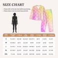 thumbnail image 5 of Uemuo Fish Scale Pattern Womens Pajama Sets,PJ Set for Women,Pajamas for Women Logo,Long Sleeve Pajama Set for Women,Soft Long Sleeve Top With Pants-, 5 of 9