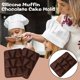 thumbnail image 1 of Xihbxyly Moldes de Chocolate de Grado Alimenticio, Sin Bpa, Antiadherentes y Flexibles, Aptos para Horno y Congelador, para Hacer Pasteles, Gelatina, Pudín y Jabón. Juego de 1, 2 y 3 Piezas, 14,2 X 9, 1 of 4