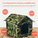 thumbnail image 4 of Casa impermeable para gatos, casa para perros, casa para perros a prueba de lluvia al aire libre, casa para gatos, suministros para mascotas Eigraketly EL013360-01, 4 of 6
