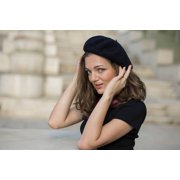 Hat Attack Classic Wool Beret (Black)