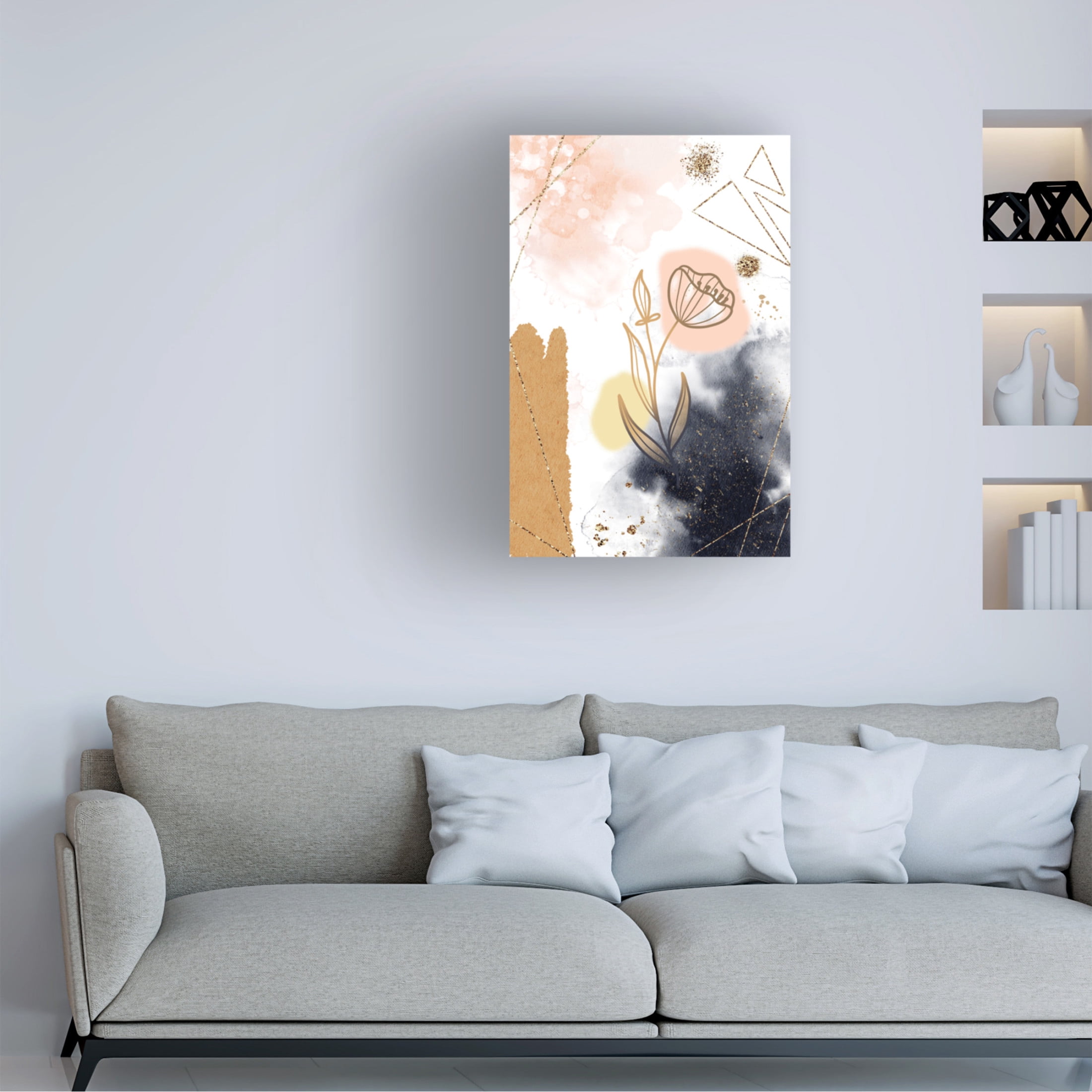 Trademark Fine Art Fadil Roze  Poinsetta Canvas Wall Art