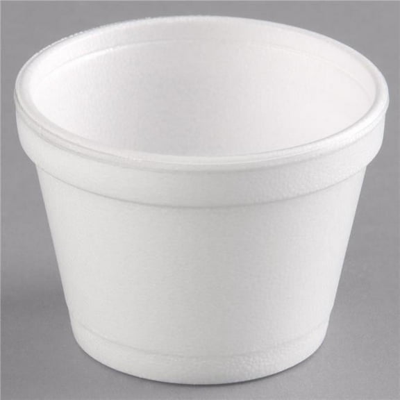 Dart Foam Extra Squart Bowl Round Food Container White, 12 oz. | 500/Case