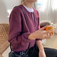 thumbnail image 1 of Suéter de cachemira para mujer, cárdigan de manga larga con botonadura única, elegante suéter Vintage de lana sólida, prendas de vestir de punto, otoño e invierno, X452, 1 of 5