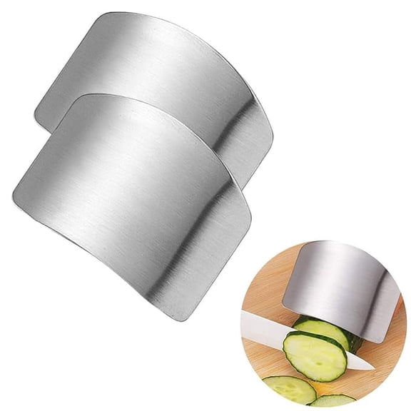 Steel Finger Guard for Cutting Vegetables Finger Protector Safe Chopping Hand Guard Knife Finger Guard Protection Tool Finger Chopping Safe Slice Kitchen Hand Protector