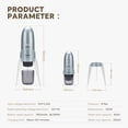 thumbnail image 3 of 3 in 1 Portable Espresso Machine On the Go, Self-Heating Electric Espresso Maker, 19 Bar Mini Coffee Maker For Travel Camping and Hiking With Ground Coffee & NES PRESSO/DolceGusto Pod, Space Grey, 3 of 5