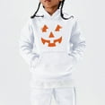 thumbnail image 6 of KAUOD Youth Cotton Pumpkin Hoodies Thick Warm Fleece Halloween Pullover Hoodie Sweatshirts Teen Kids Girls Oversized Tops, 6 of 8