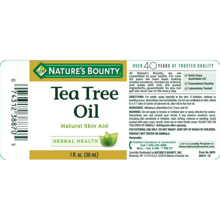 Tea Tree Oil – Nature's Bounty