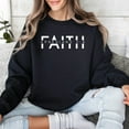 thumbnail image 3 of Unisex Faith Ephesians 2:8 Sweatshirt, Bible Verse Christian Pullover, Religious Scripture Soft Cotton Sweater, Casual Wear, 3 of 11