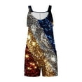 thumbnail image 4 of Moxiu Womens American Flag Overalls Shorts 4th of July Sleeveless Festival Patriotic Rompers Loose Independence Day Adjustable Strap Short Overall 2025 Multicolor,S, 4 of 6