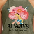 thumbnail image 3 of Alice In Wonderland - Always Curious - Juniors High Neck Tank Top, 3 of 5