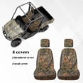 thumbnail image 5 of XYZCANDO Camo Forest UTV Seat Cover Easy-Clean Seats Cover with Headrest Covers Accessories with Elastic Edges UTV Waterproof Seats Cover All-Season Protection for Rhino 660, 5 of 7