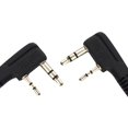 YIGSECU 2 Pin D Shaped Headset with PTT Functionality for Commercial ...